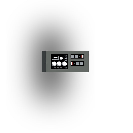 Control Panel 1x2 Tile: Dark Bluiish Gray Control Panel 10