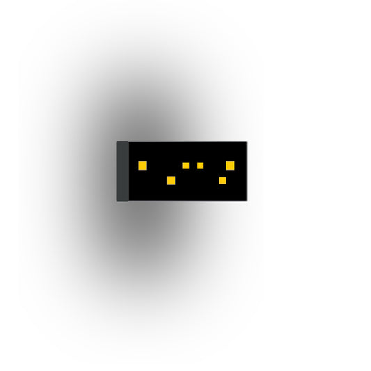 Control Panel 1x2 Tile: Black Control Panel 15