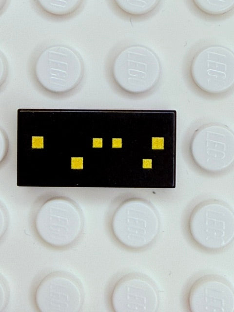 Control Panel 1x2 Tile: Black Control Panel 15