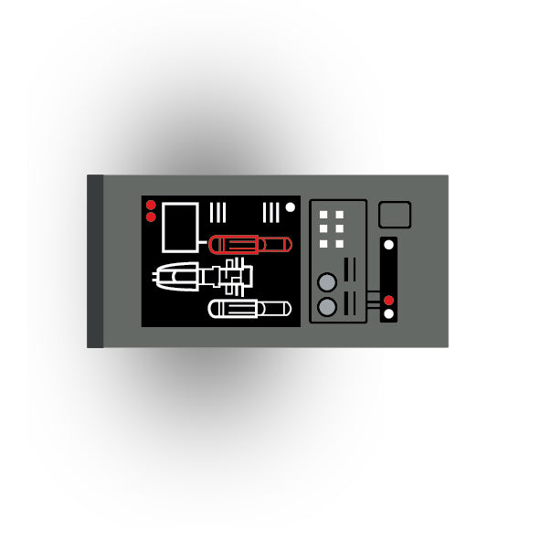 Control Panel 2x4 Tile: Dark Bluish Gray Control Panel 1