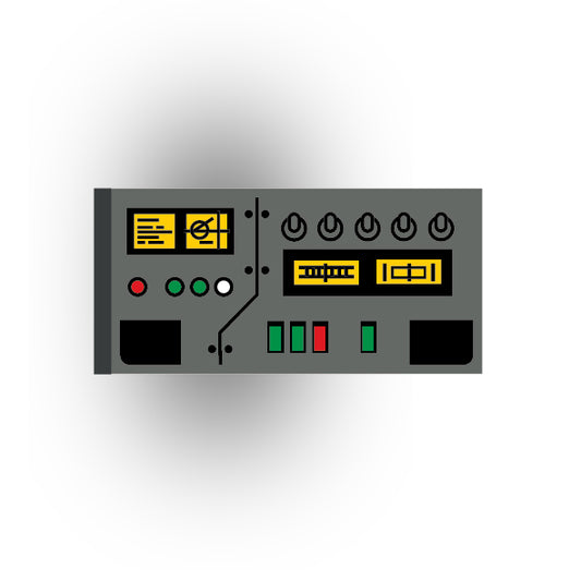 Control Panel 2x4 Tile: Dark Bluish Gray Control Panel 3