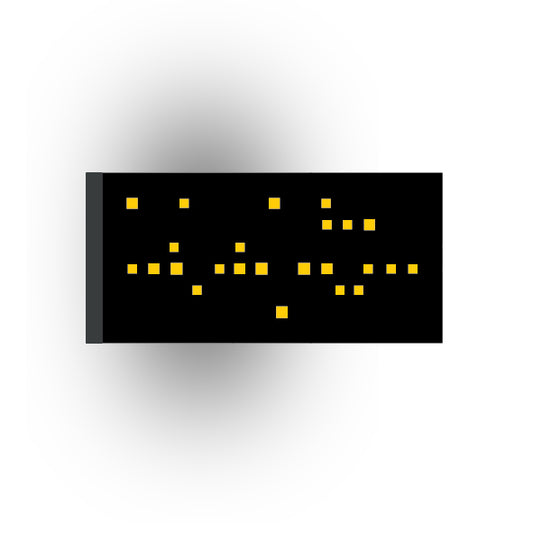 Control Panel 2x4 Tile: Black Control Panel 6