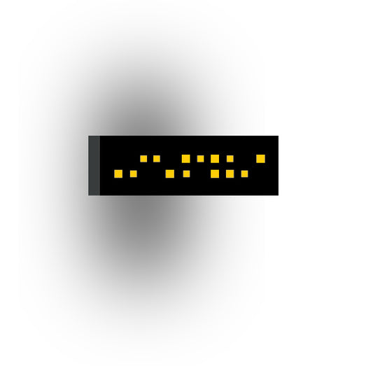 Control Panel 1x3 Tile: Black Control Panel 1