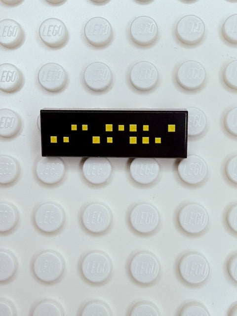Control Panel 1x3 Tile: Black Control Panel 1