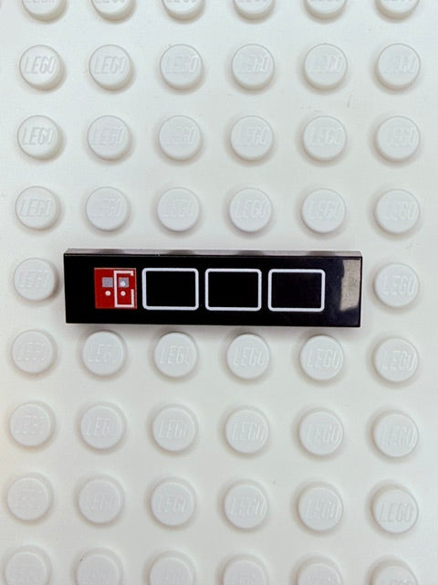 Control Panel 1x4 Tile: Black Control Panel 4
