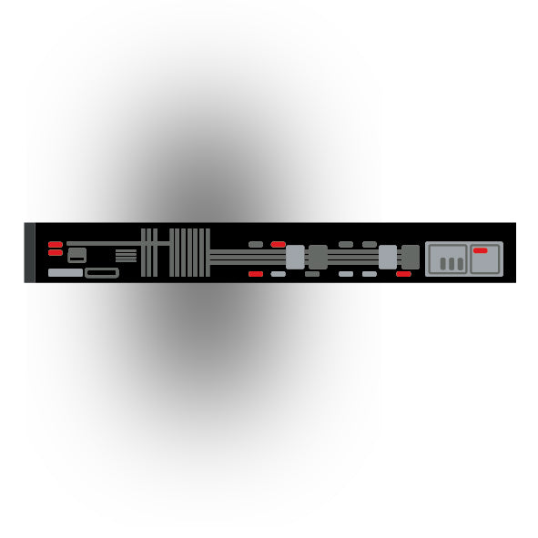 Control Panel 1x8 Tile: Black Control Panel 2