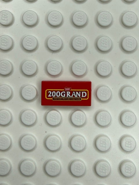Food Snacks and Drinks 1x2 Tile: 200 Grand Candy Bar