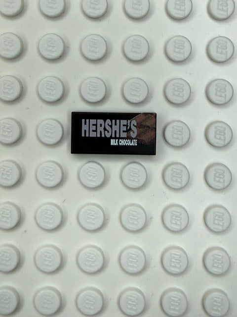 Food Snacks and Drinks 1x2 Tile: Hershe's Candy Bar