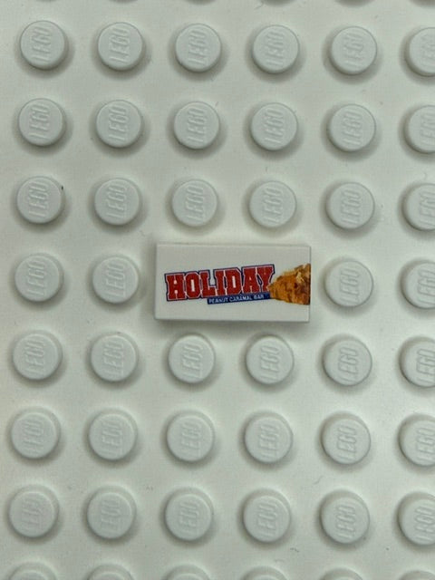 Food Snacks and Drinks 1x2 Tile: Holiday Candy Bar