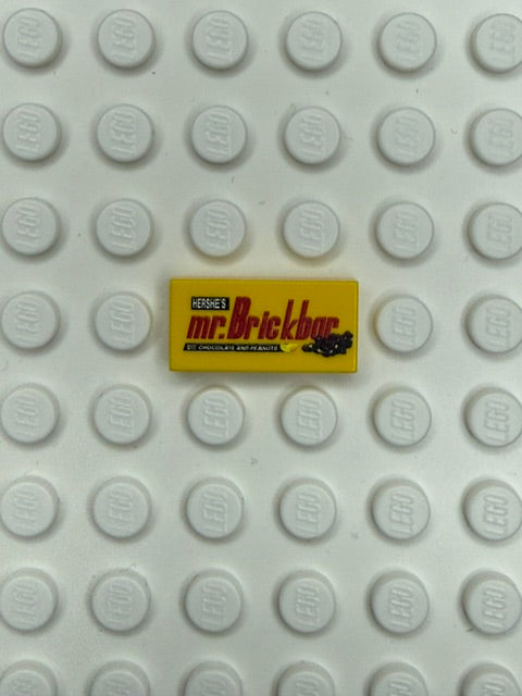 Food Snacks and Drinks 1x2 Tile:  Mr Brickbar