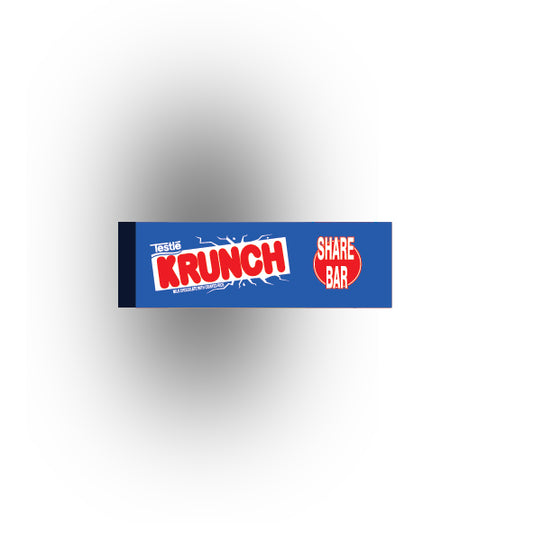 Food Snacks and Drinks 1x3 Tile: Krunch Candy Bar Share Bar