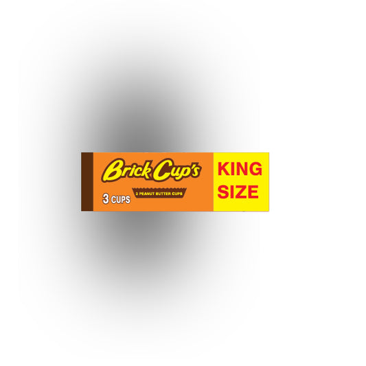 Food Snacks and Drinks 1x3 Tile: Brick Cups Peanut Butter Cups King Size