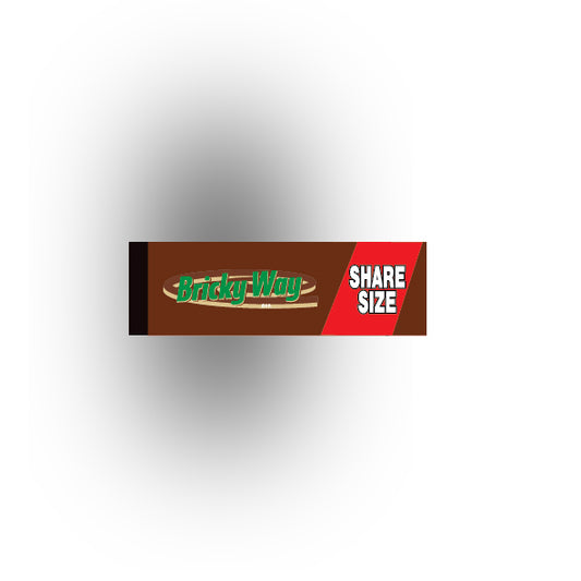 Food Snacks and Drinks 1x3 Tile: Bricky Way Candy Bar Share Size