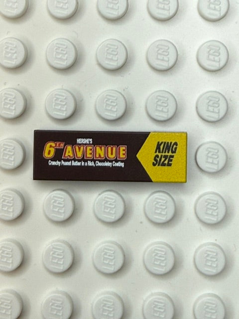 Food Snacks and Drinks 1x3 Tile: 6th Avenue Candy Bar King Size