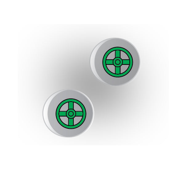 Valves 1x1 Clear Round Tile: Style 1