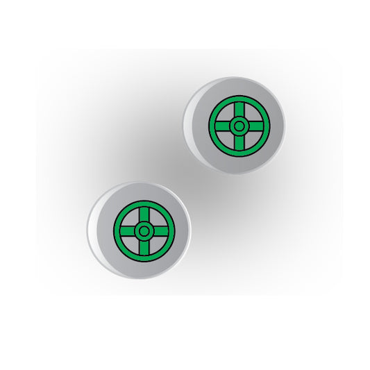 Valves 1x1 Clear Round Tile: Style 1