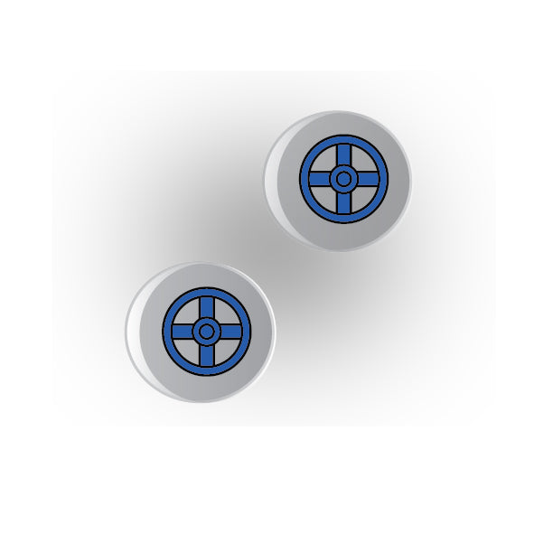 Valves 1x1 Clear Round Tile: Style 1