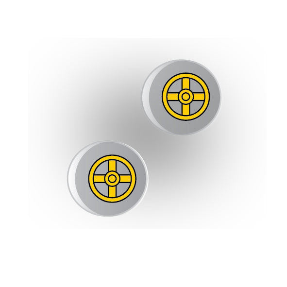 Valves 1x1 Clear Round Tile: Style 1