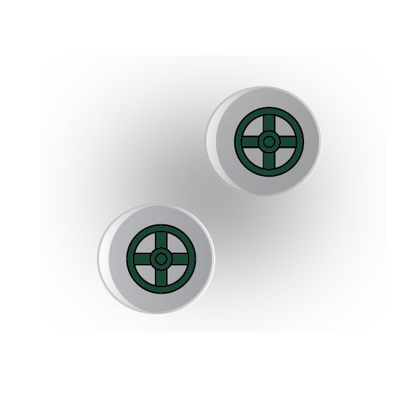 Valves 1x1 Clear Round Tile: Style 1