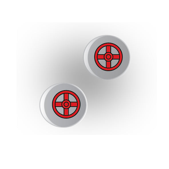 Valves 1x1 Clear Round Tile: Style 1