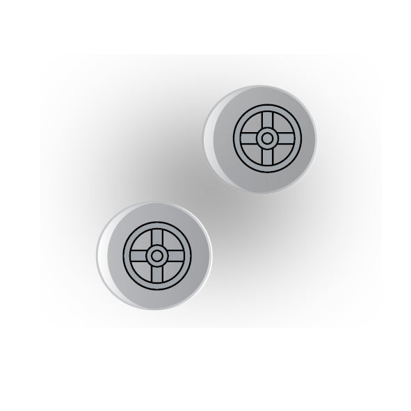 Valves 1x1 Clear Round Tile: Style 1