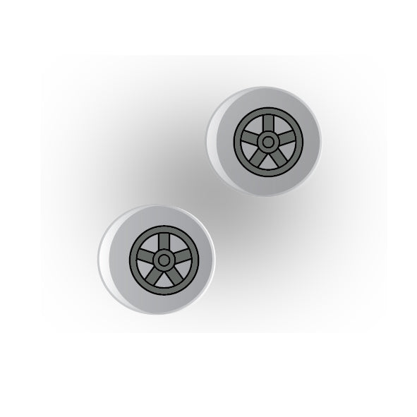 Valves 1x1 Clear Round Tile: Style 2