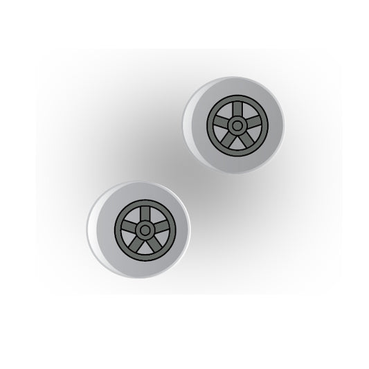 Valves 1x1 Clear Round Tile: Style 2