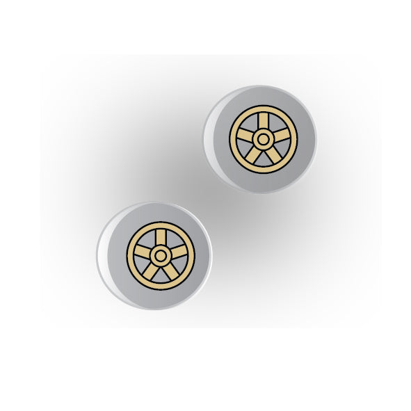 Valves 1x1 Clear Round Tile: Style 2
