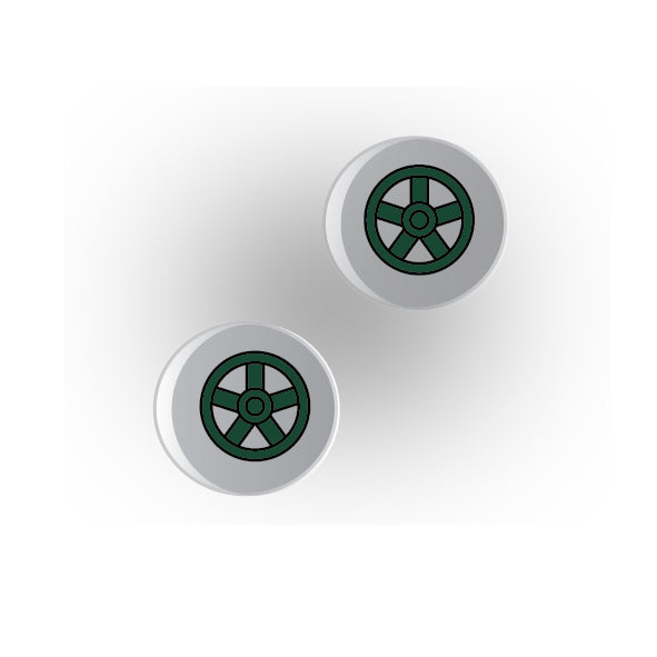 Valves 1x1 Clear Round Tile: Style 2