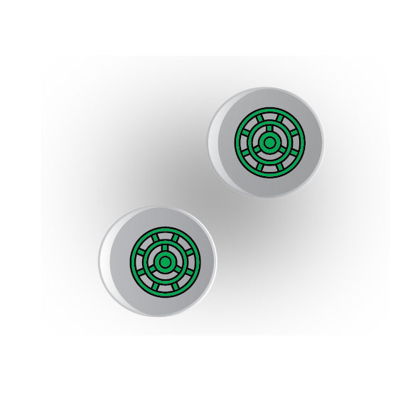 Valves 1x1 Clear Round Tile: Style 3