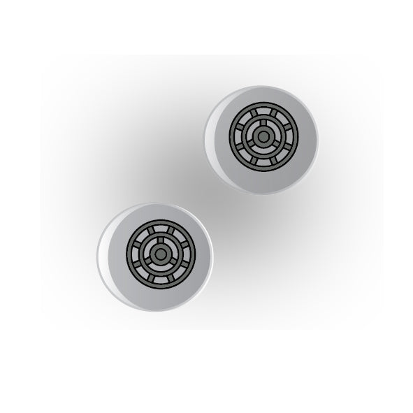 Valves 1x1 Clear Round Tile: Style 3