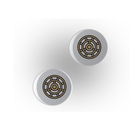 Valves 1x1 Clear Round Tile: Style 3