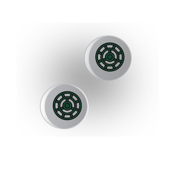 Valves 1x1 Clear Round Tile: Style 3