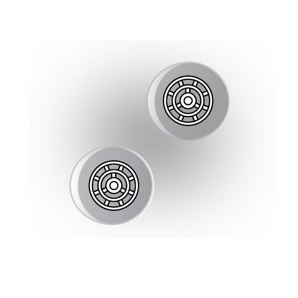Valves 1x1 Clear Round Tile: Style 3