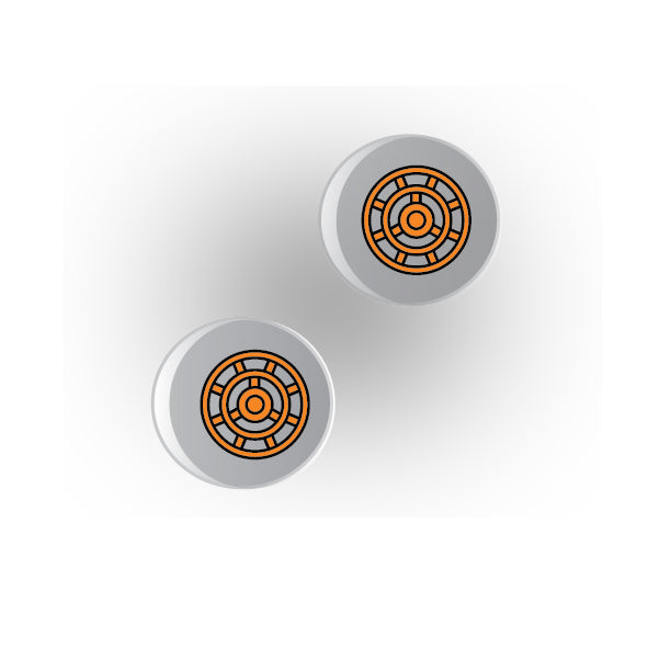 Valves 1x1 Clear Round Tile: Style 3
