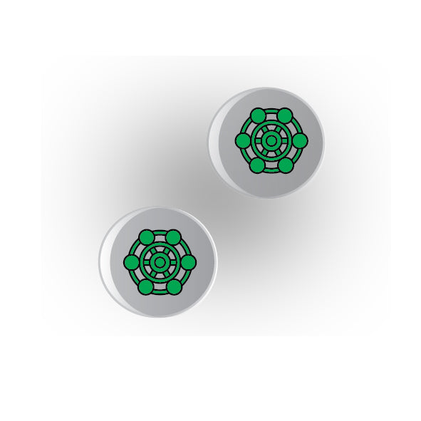 Valves 1x1 Clear Round Tile: Style 5