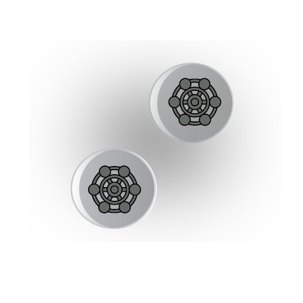 Valves 1x1 Clear Round Tile: Style 5