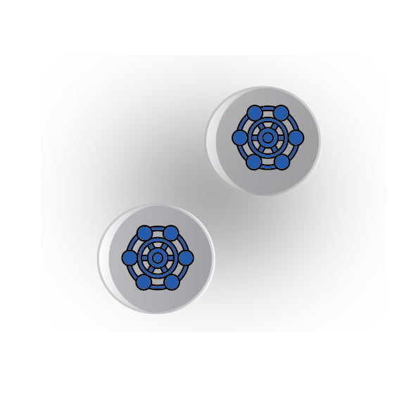 Valves 1x1 Clear Round Tile: Style 5