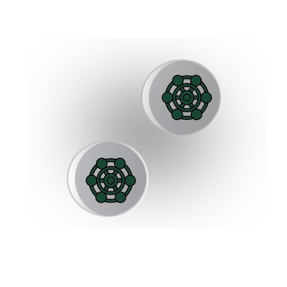 Valves 1x1 Clear Round Tile: Style 5