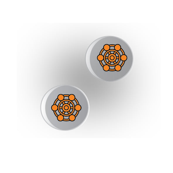 Valves 1x1 Clear Round Tile: Style 5