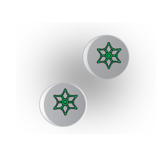 Valves 1x1 Clear Round Tile: Style 6