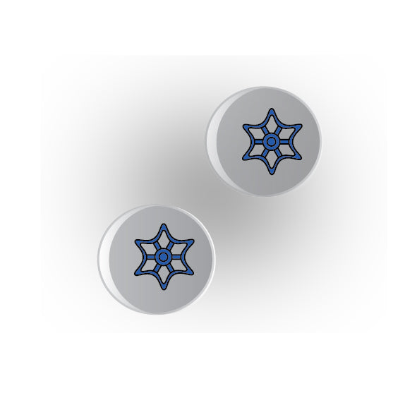 Valves 1x1 Clear Round Tile: Style 6