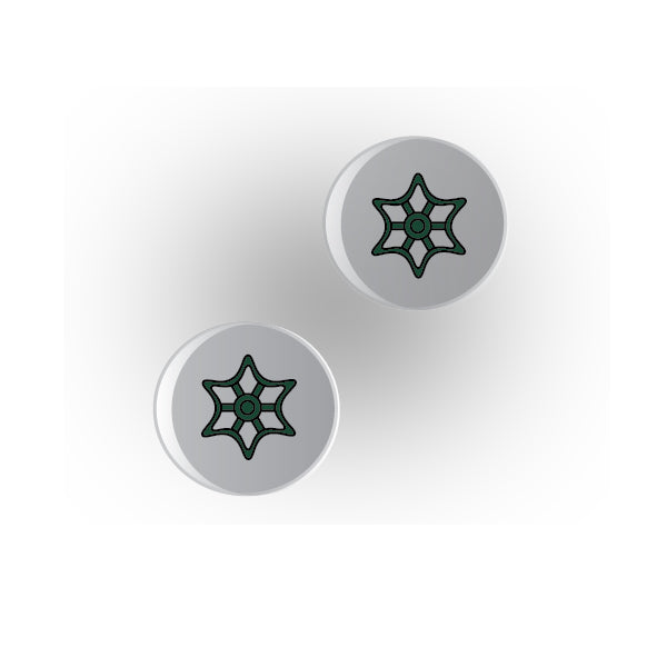 Valves 1x1 Clear Round Tile: Style 6