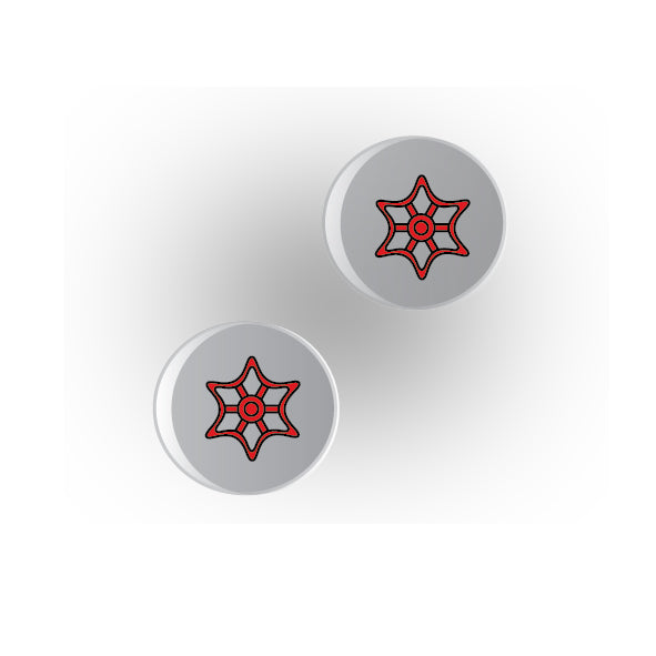 Valves 1x1 Clear Round Tile: Style 6