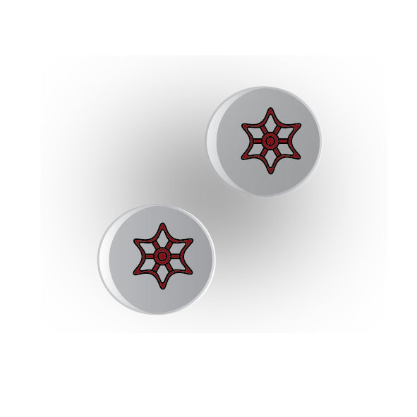 Valves 1x1 Clear Round Tile: Style 6