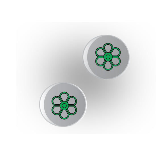 Valves 1x1 Clear Round Tile: Style 7