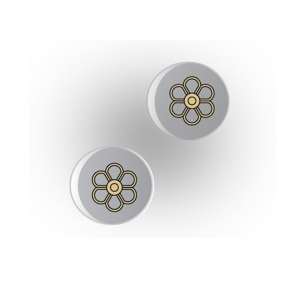Valves 1x1 Clear Round Tile: Style 7
