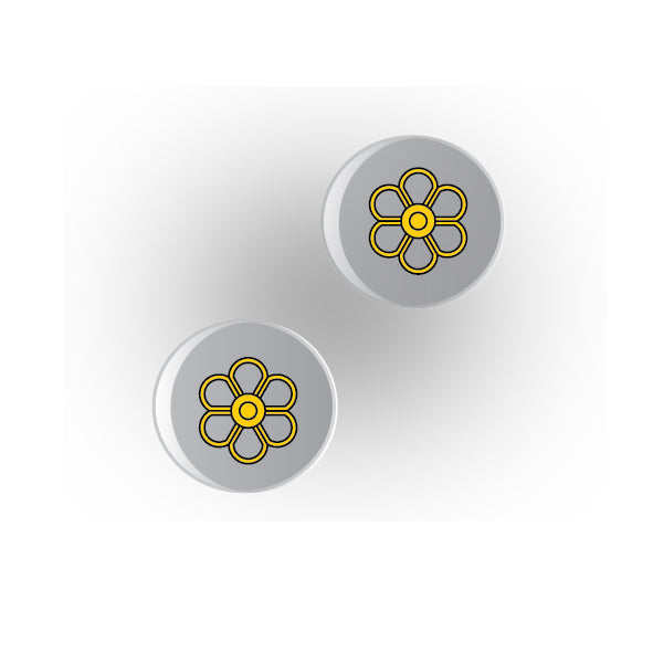 Valves 1x1 Clear Round Tile: Style 7
