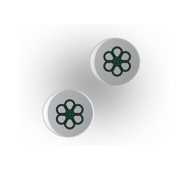 Valves 1x1 Clear Round Tile: Style 7