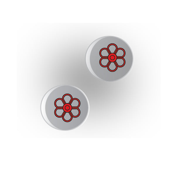 Valves 1x1 Clear Round Tile: Style 7
